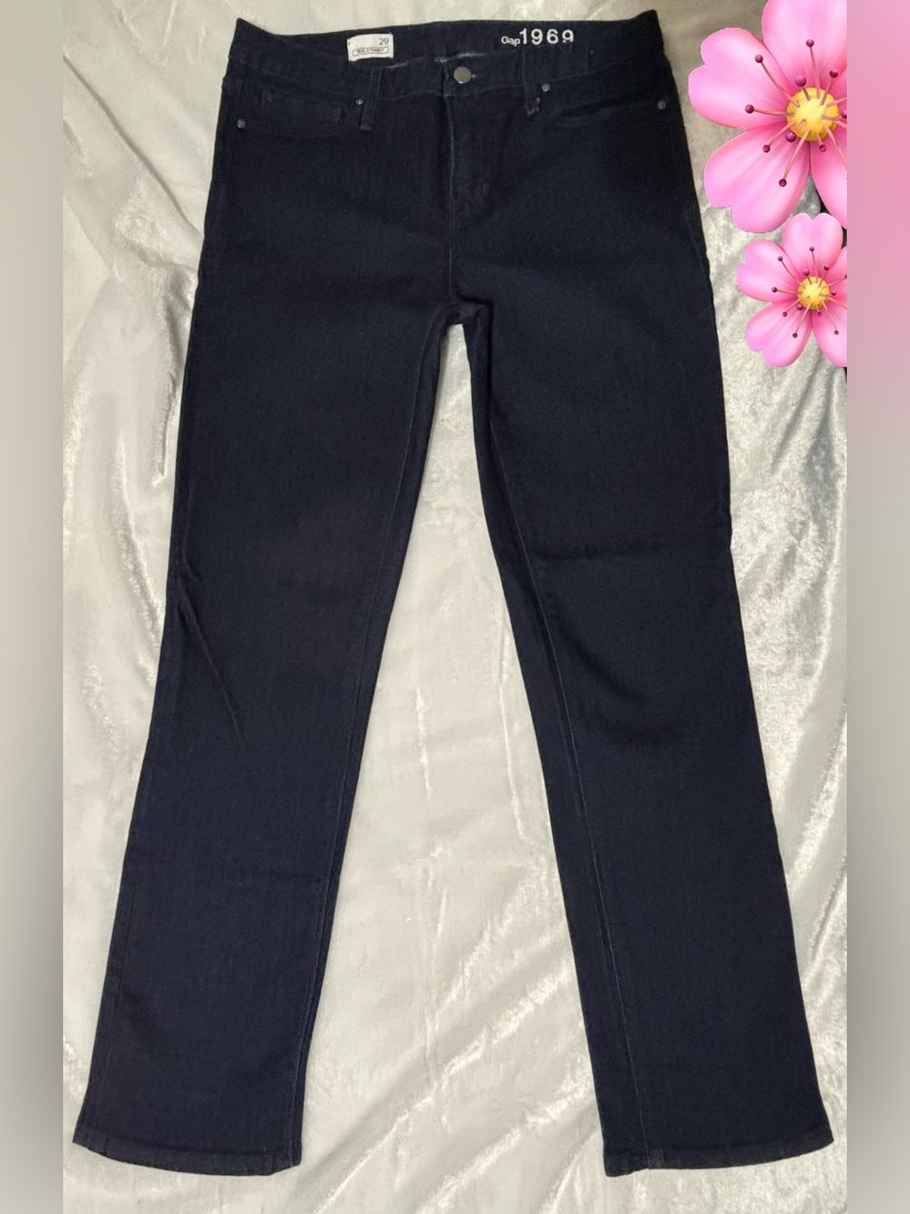 Women's GAP 1969 dark-wash real straight leg Jeans NWOT
